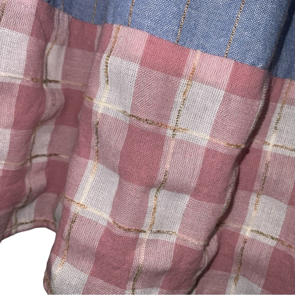 Entro Ruffle Sleeve Color Block Blouse - Picture 11 of 14